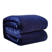 Wozhidaoke Throw Blanket 100*140Cm Super Soft Warm Solid Warm Micro Plush Fleece Blanket Throw Rug Sofa Bedding Heated Blanket Weighted Blankets for Adults Blue 32*20*8 Blue